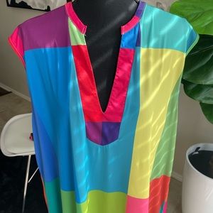 Vintage Color block Shirt/Dress